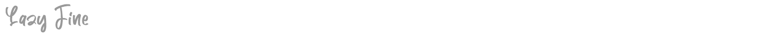 Lazy Fine font preview